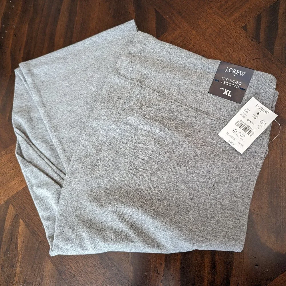 J.Crew Factory Heathered Cropped Everyday Leggings - Picture 4 of 7